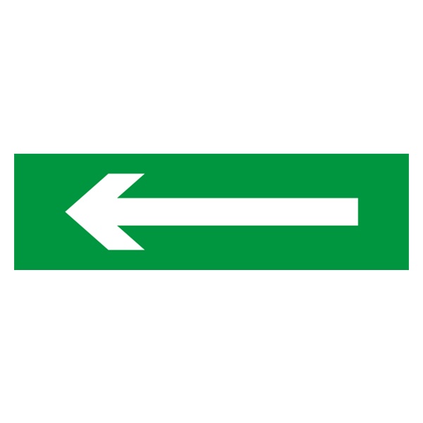 Сменное табло для охранно-пожарных оповещателей Navigator 80 523 NL-Топаз-Стрелка налево зеленый фон