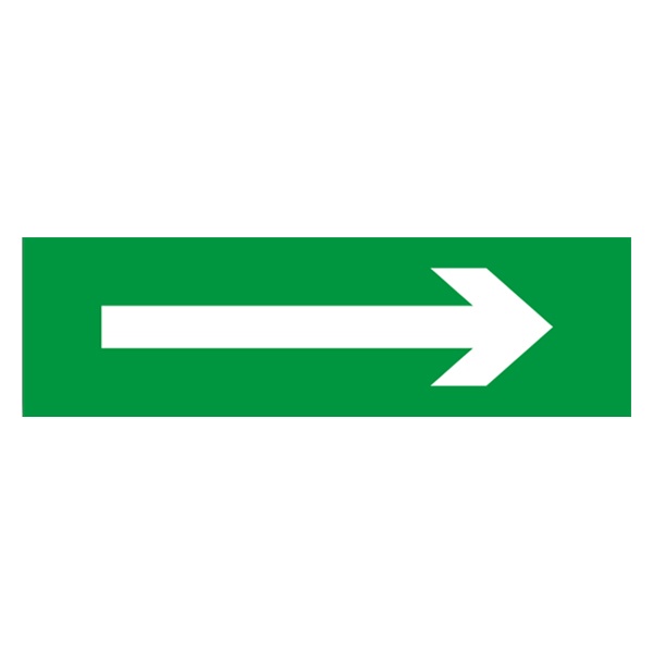 Сменное табло для охранно-пожарных оповещателе Navigator 80 524 NL-Топаз-Стрелка направо зеленый фон