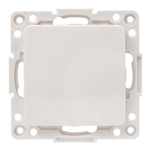 Механизм выключателя 1-клавишного EKF 10А винтовые клеммы Стокгольм белый