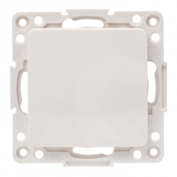 Механизм переключателя 1-клавишного EKF 10А винтовые клеммы Стокгольм белый