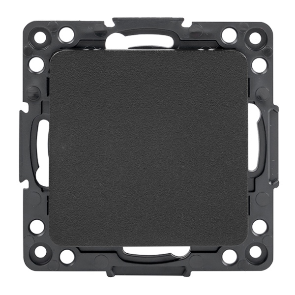 Механизм переключателя 1-клавишного EKF 10А Стокгольм черный