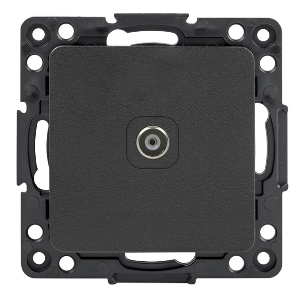 Механизм розетки EKF TV 75Ом 5-862МГц Стокгольм черный