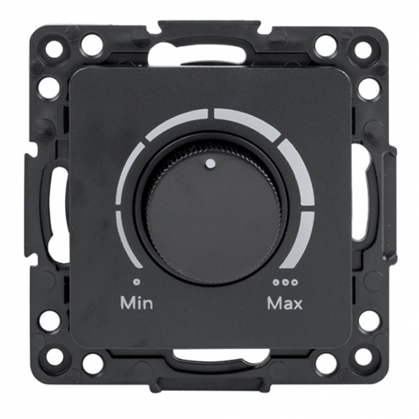 Механизм светорегулятора EKF 600W 220В Стокгольм черный