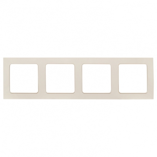 Рамка 4-местная EKF Стокгольм белый