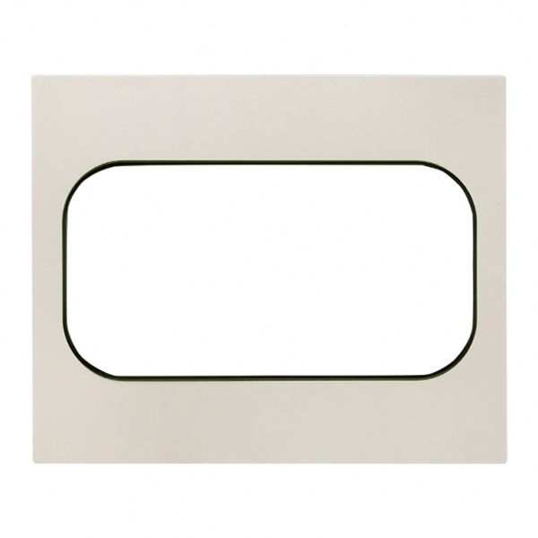 Рамка для 2-й розетки EKF Стокгольм белый с линией цвета черный