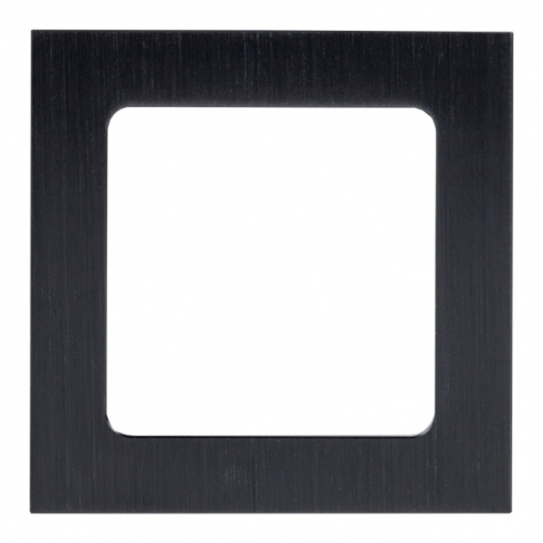 Рамка 1-местная металлическая EKF Стокгольм черный