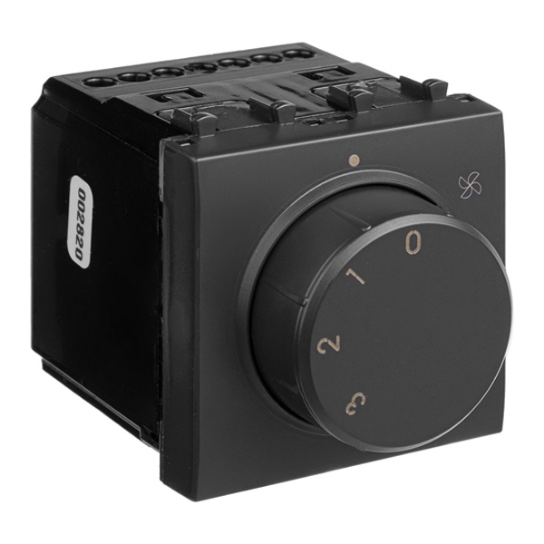 Механизм управления вентиляторами модульный DKC Avanti, черный матовый, 2 модуля