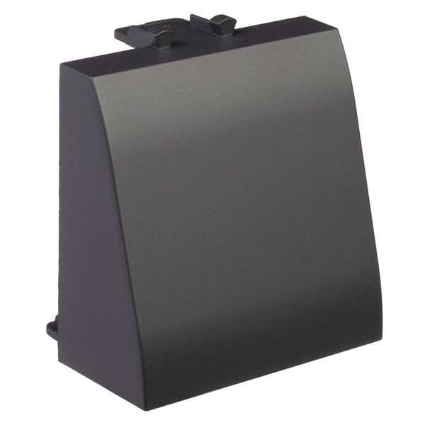 Вывод кабеля модульный DKC Avanti, черный матовый, 2 модуля