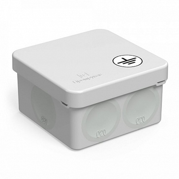 Коробка распределительная Промрукав 70х70х40 безгалогенная стойкая к УФ серая [упак. 150шт] IP66