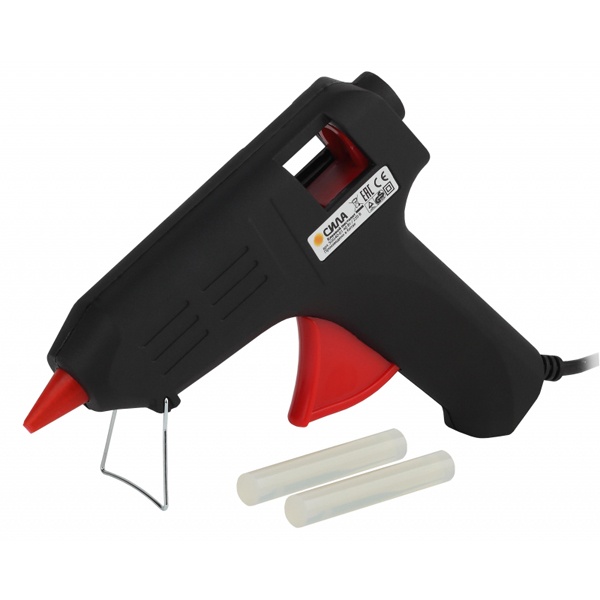 Пистолет клеевой Сила 60Вт под стержень 11мм (в комплекте 11мм х 7см 2 шт.) SGG60-01