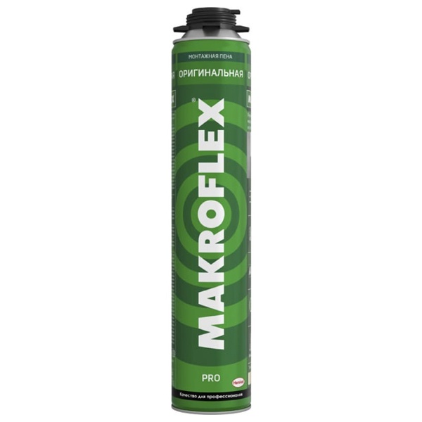 Пена монтажная Makroflex Оригинальная ПРО всесезонная, 750мл 2599569