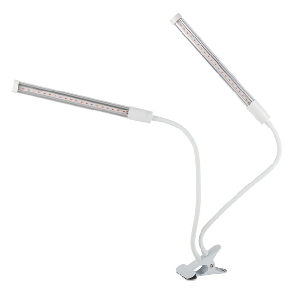Светильник светодиодный для растений на прищепке ЭРА FITO-20W-АLED-L полного спектра белый