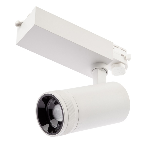 Светильник трековый трехфазный ЭРА STR-30-99-40K-W20 регулируемый луч 4000K белый