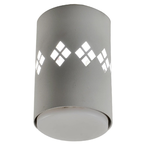 Светильник накладной потолочный спот ЭРА OL10 LD под лампу GX53 WH белый, подсветка 1W