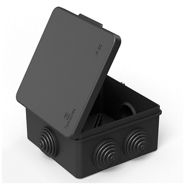 Коробка распределительная Промрукав 100х100х50 безгалогенная (HF) черная [кор.60шт]