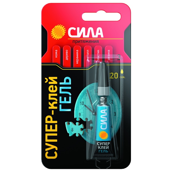 Супер-клей Сила Гель 3гр. BL-1 SGBL1-3