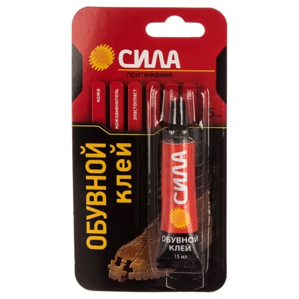 Клей Сила обувной 15мл на блистере SSBL1-15