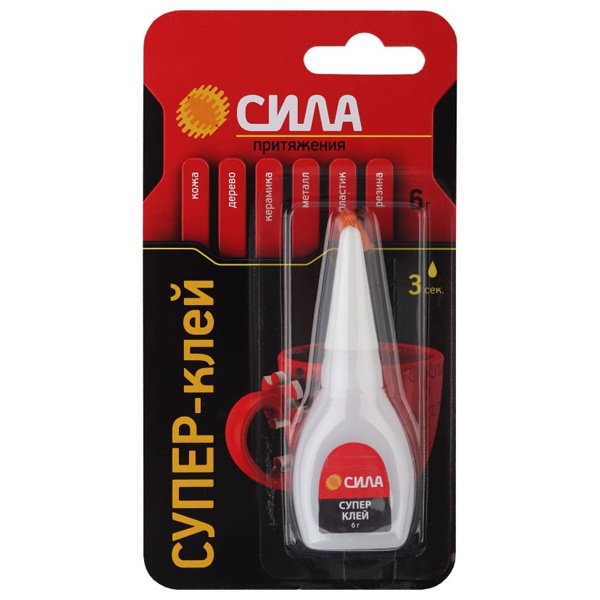 Супер-клей Сила 6гр BL-1 ШБ SSBL1-6