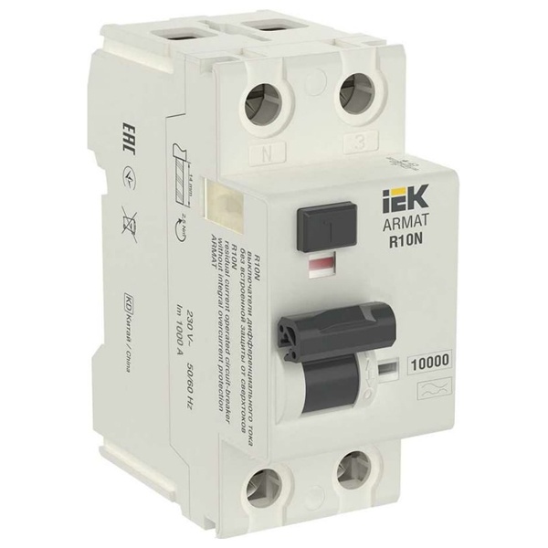 УЗО ИЭК ARMAT R10N 2P 100А 30мА тип A (ВДТ)