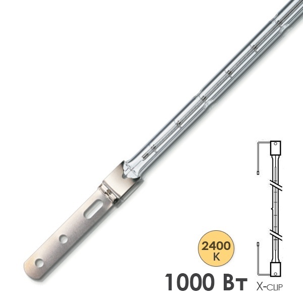 Лампа инфракрасная LightBest IRK 9016 1000W 235V X-clip
