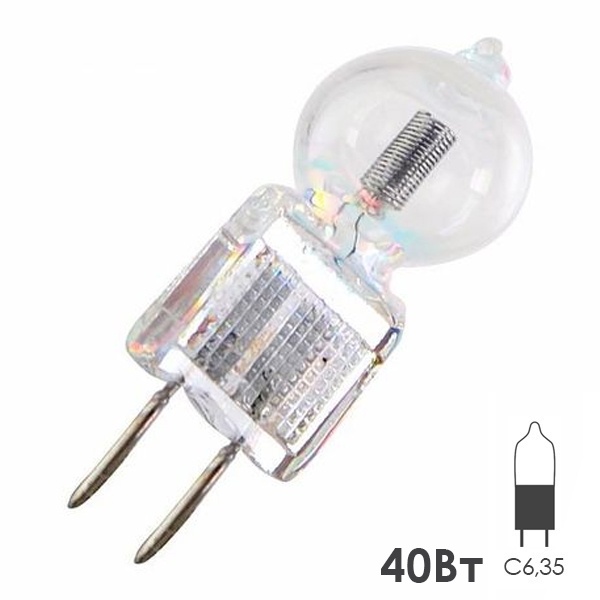 Лампа специальная галогенная LightBest LBH 9023 40W 22,8V G6.35 (Osram 64291)