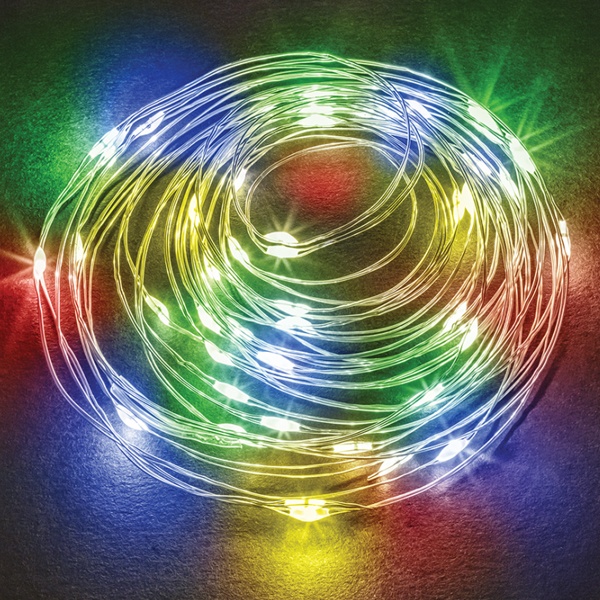 Гирлянда нить Navigator 80 711 NGF-SM01-30RGBY-10-3.2m-2AA-SL-IP20 постоянное свечение, мультиколор