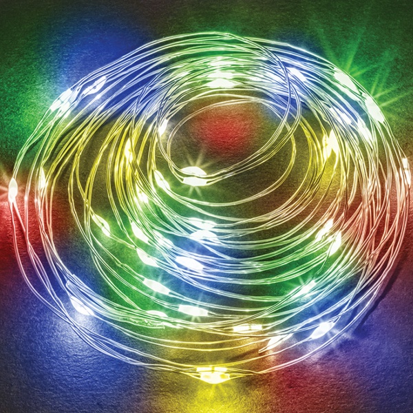 Гирлянда нить Navigator 80 713 NGF-SM01-50RGBY-10-5.2m-3AA-SL-IP20 постоянное свечение, мультиколор