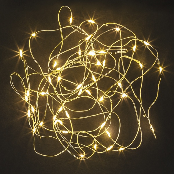 Гирлянда нить Navigator 80 716 NGF-SM01-100WW-10-10.2m-3AA-SL-IP20 постоянное свечение, теплый белый