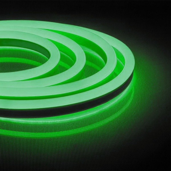 Светодиодная неоновая LED лента Feron LS720 120SMD(2835)/м 9,6W/м зеленый 220V 50м IP67