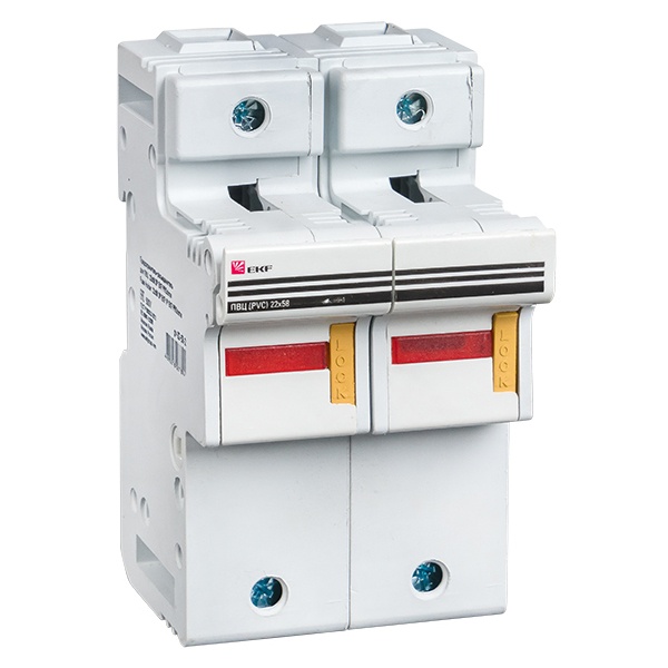 Предохранитель-разъединитель EKF для ПВЦ 22x58 2P (с индикацией)