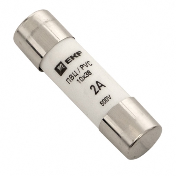 Плавкая вставка цилиндрическая EKF ПВЦ (10х38) 2А