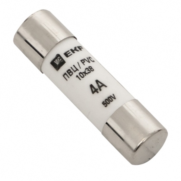 Плавкая вставка цилиндрическая EKF ПВЦ (10х38) 4А
