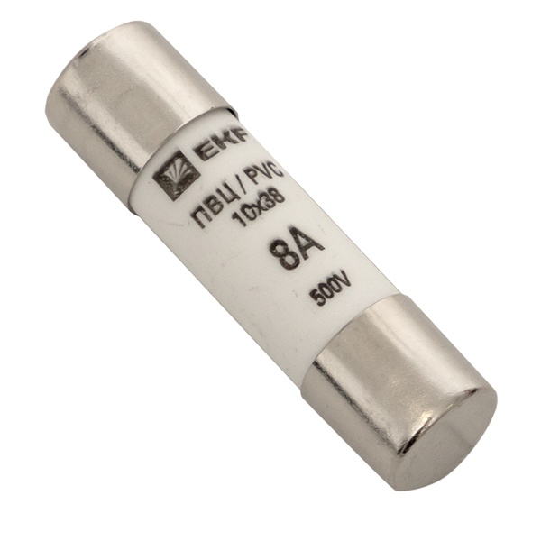Плавкая вставка цилиндрическая EKF ПВЦ (10х38) 8А