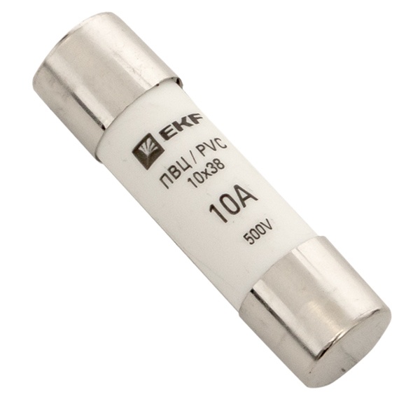 Плавкая вставка цилиндрическая EKF ПВЦ (10х38) 10А