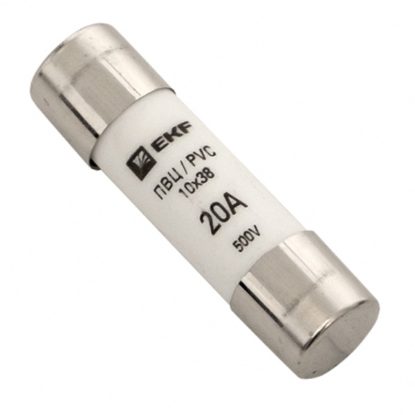Плавкая вставка цилиндрическая EKF ПВЦ (10х38) 20А