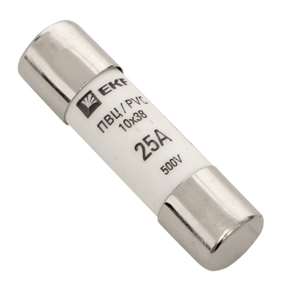 Плавкая вставка цилиндрическая EKF ПВЦ (10х38) 25А