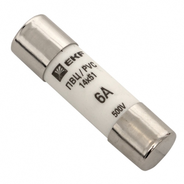 Плавкая вставка цилиндрическая EKF ПВЦ (14х51) 6А