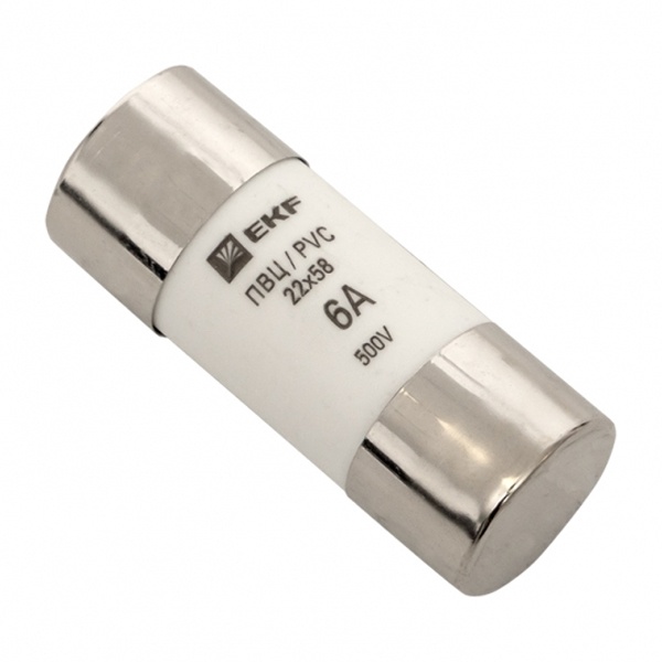 Плавкая вставка цилиндрическая EKF ПВЦ (22х58) 6А