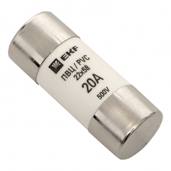Плавкая вставка цилиндрическая EKF ПВЦ (22х58) 20А