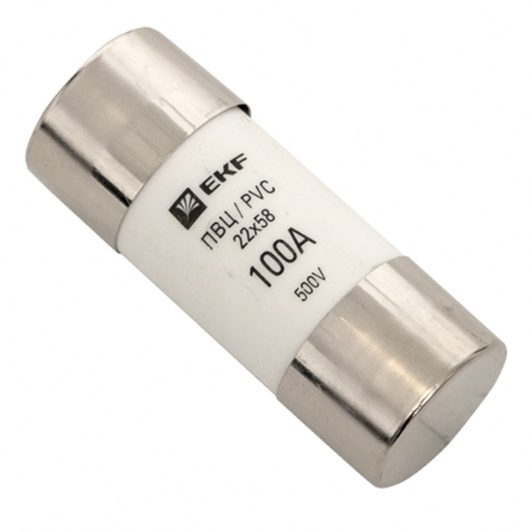 Плавкая вставка цилиндрическая EKF ПВЦ (22х58) 100А