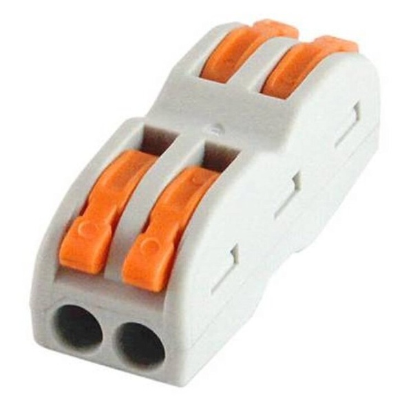 Клемма TDM соединительная 2 х (0,1-2,5) СК-412-2 проходная