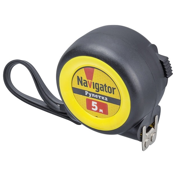 Рулетка Navigator 80 258 NMT-Ru01-A-5-19 (автостоп, 5 м*19 мм)