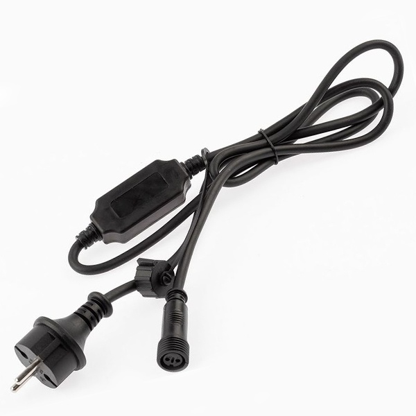 Шнур питания ЭРА ERAPS-K450 для гирлянд IP65, каучук