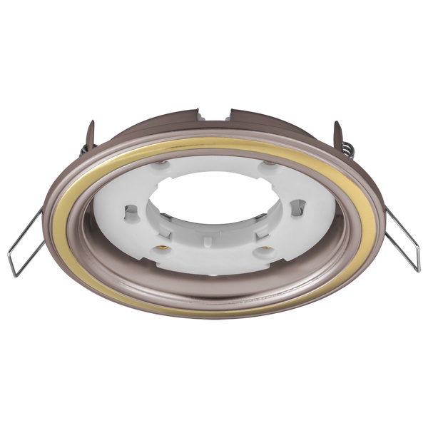 Светильник Navigator 93 065 NGX-R10-001-GX53 2 кольца, 2 цвета жемчуг-золото