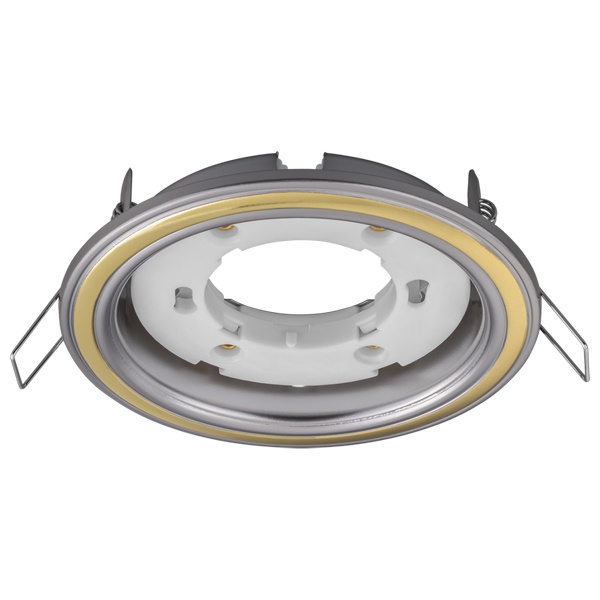 Светильник Navigator 93 067 NGX-R10-003-GX53 2 кольца, 2 цвета серебро-золото