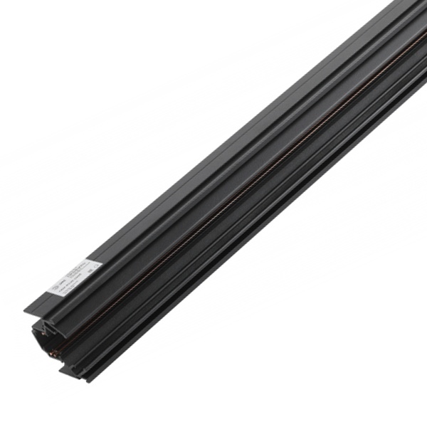 Магнитный трековый шинопровод ЭРА TRM-PC20-250B встраиваемый для натяжных потолков 2,5м 48V черный