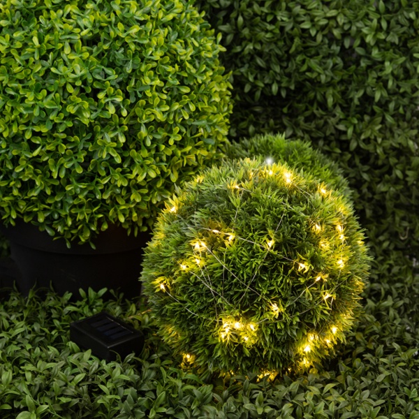 Садовая гирлянда ЭРА ERASF22-18 Нить на солнечной батарее теплый свет 200 microLED 21,9м IP44