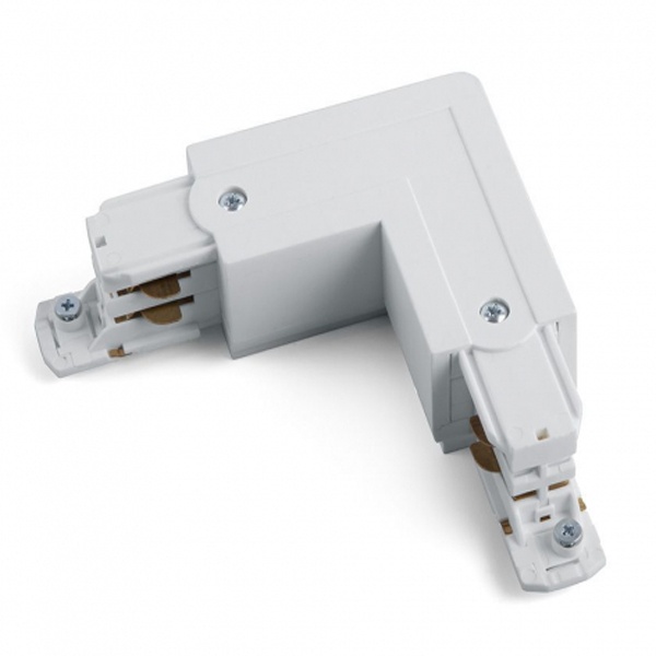 Коннектор для трехфазного шинопровода ЭРА STR-30-W-CN-LE типа LE угловой наружный белый