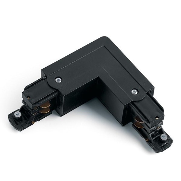 Коннектор для трехфазного шинопровода ЭРА STR-30-B-CN-LE LE угловой наружный черный