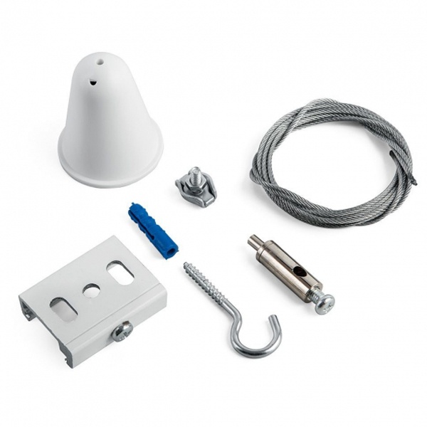 Комплект для подвесного монтажа ЭРА STR-30-W-MK-3 для трехфазного шинопровода белый 3м